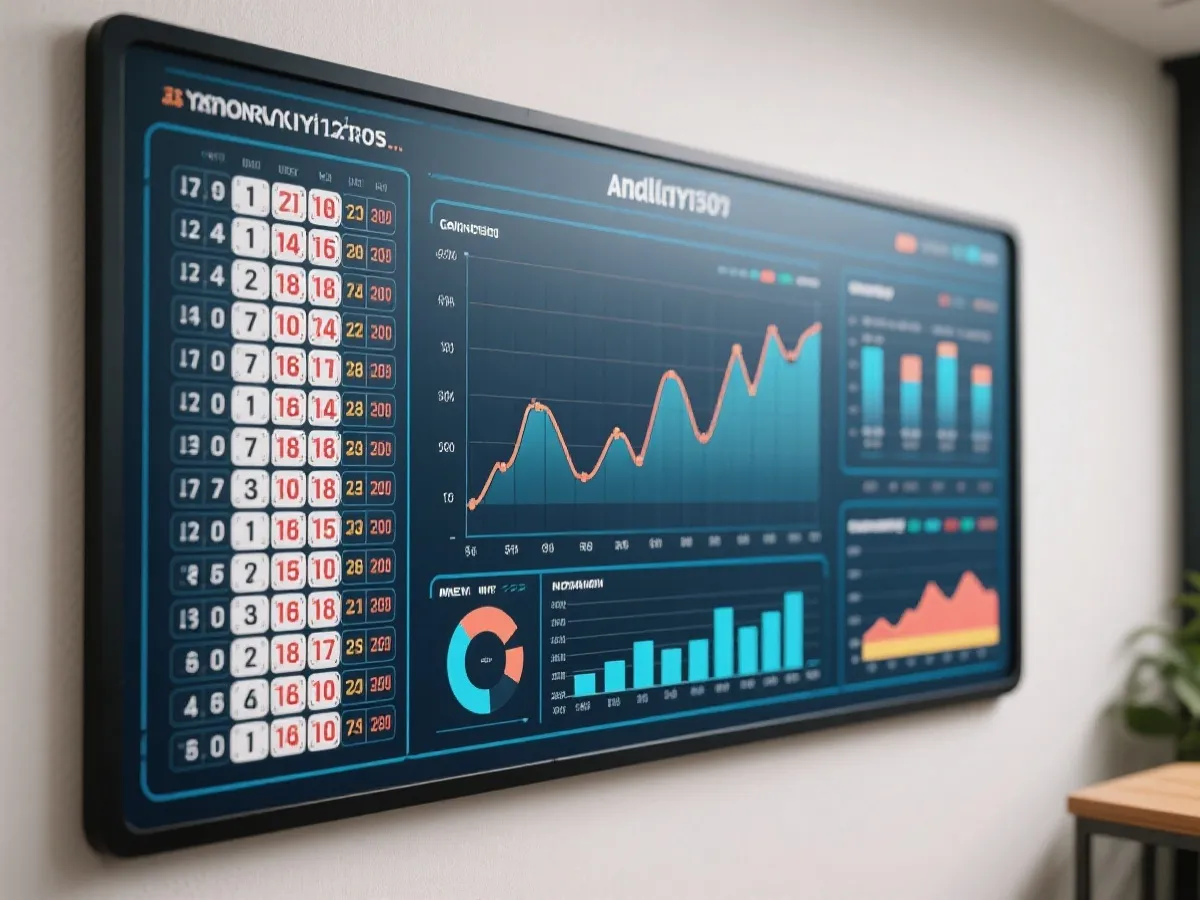 号码与趋势分析示意图